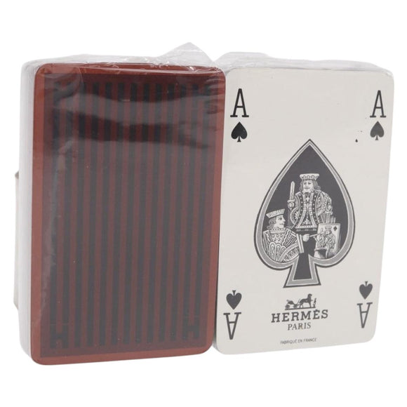 HERMES Playing Cards Red Blue Auth 184643V