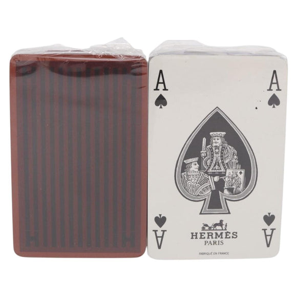 HERMES Playing Cards Red Blue Auth 184643V