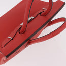 HERMES Birkin 30 Hand Bag Taurillon Leather Red Silver Auth 184651SAM-8