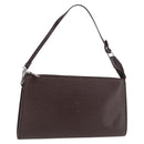 LOUIS VUITTON Epi Pochette Accessoires Pouch Mocha M5294D LV Auth 184652A-1
