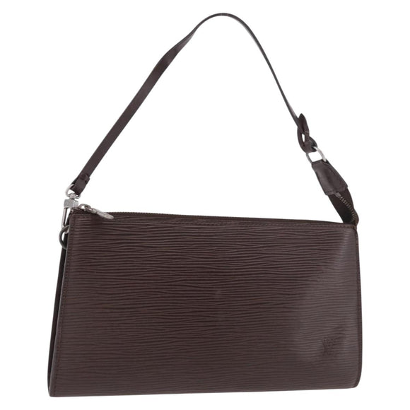 LOUIS VUITTON Epi Pochette Accessoires Pouch Mocha M5294D LV Auth 184652A