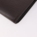 LOUIS VUITTON Epi Pochette Accessoires Pouch Mocha M5294D LV Auth 184652A-16
