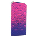 LOUIS VUITTON Taurillon Illusion Zippy Wallet Vertical M81243 LV Auth 184653M-1