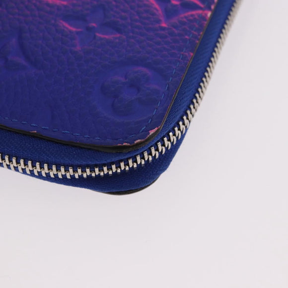 LOUIS VUITTON Taurillon Illusion Zippy Wallet Vertical M81243 LV Auth 184653M