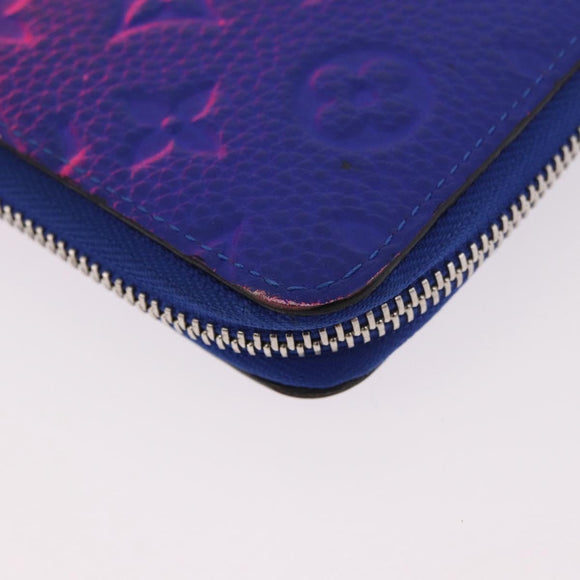 LOUIS VUITTON Taurillon Illusion Zippy Wallet Vertical M81243 LV Auth 184653M