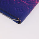 LOUIS VUITTON Taurillon Illusion Zippy Wallet Vertical M81243 LV Auth 184653M-13