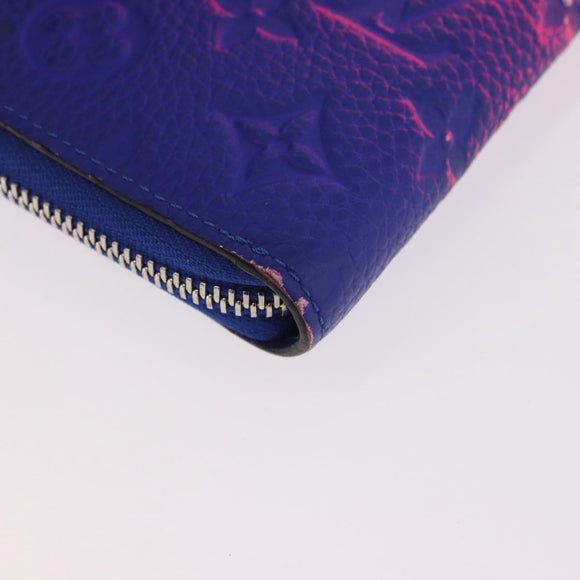 LOUIS VUITTON Taurillon Illusion Zippy Wallet Vertical M81243 LV Auth 184653M