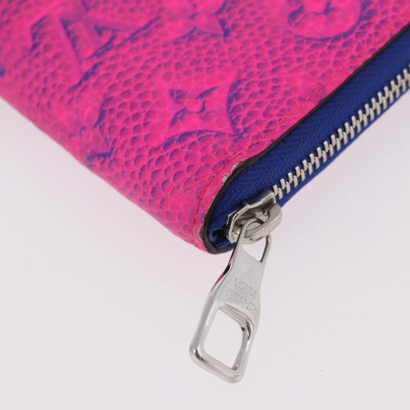LOUIS VUITTON Taurillon Illusion Zippy Wallet Vertical M81243 LV Auth 184653M