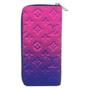 LOUIS VUITTON Taurillon Illusion Zippy Wallet Vertical M81243 LV Auth 184653M-3