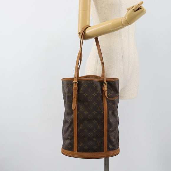 LOUIS VUITTON Monogram Bucket GM Shoulder Bag M42236 LV Auth 184662