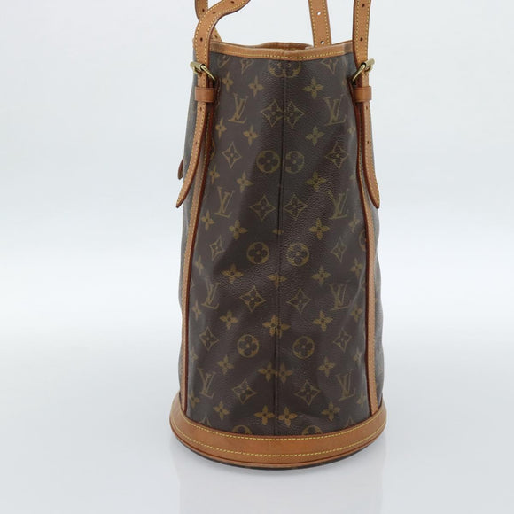 LOUIS VUITTON Monogram Bucket GM Shoulder Bag M42236 LV Auth 184662