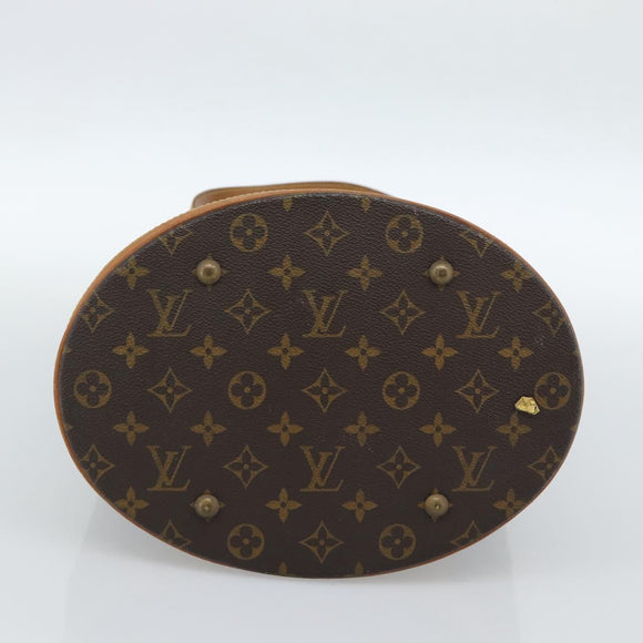 LOUIS VUITTON Monogram Bucket GM Shoulder Bag M42236 LV Auth 184662