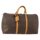 LOUIS VUITTON Monogram Keepall 50 Boston Bag M41426 LV Auth 184666A-1