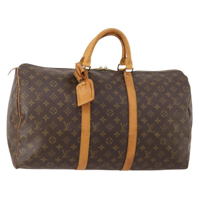 LOUIS VUITTON Monogram Keepall 50 Boston Bag M41426 LV Auth 184666A