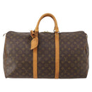 LOUIS VUITTON Monogram Keepall 50 Boston Bag M41426 LV Auth 184666A-13