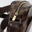 LOUIS VUITTON Damier Ebene Olaf PM Shoulder Bag N41442 LV Auth 184668-14