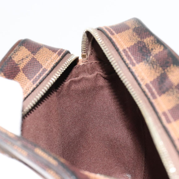 LOUIS VUITTON Damier Ebene Olaf PM Shoulder Bag N41442 LV Auth 184668