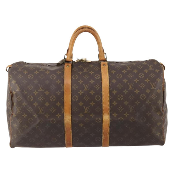 LOUIS VUITTON Monogram Keepall 50 Boston Bag M41426 LV Auth 184669