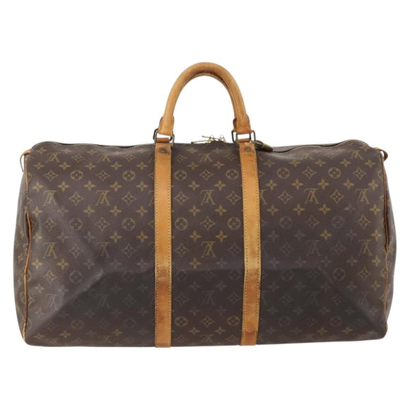 LOUIS VUITTON Monogram Keepall 50 Boston Bag M41426 LV Auth 184669