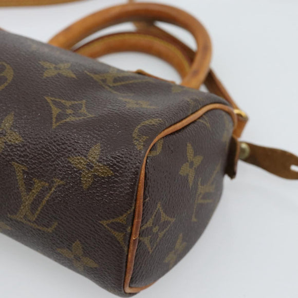 LOUIS VUITTON Monogram Mini Speedy Hand Bag M41534 LV Auth 184671