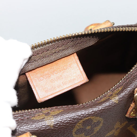 LOUIS VUITTON Monogram Mini Speedy Hand Bag M41534 LV Auth 184671