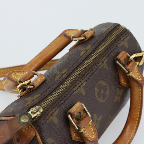 LOUIS VUITTON Monogram Mini Speedy Hand Bag M41534 LV Auth 184671