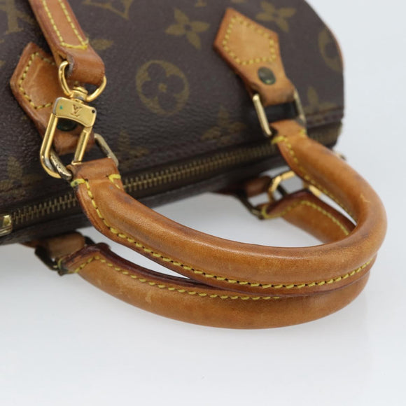 LOUIS VUITTON Monogram Mini Speedy Hand Bag M41534 LV Auth 184671