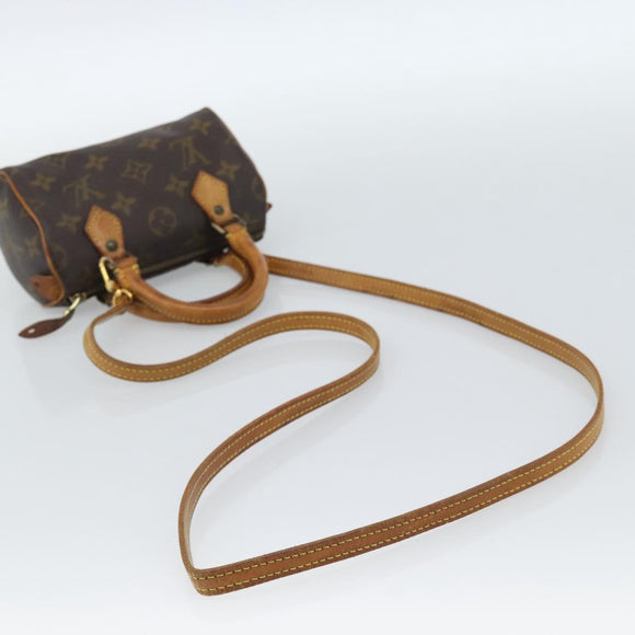 LOUIS VUITTON Monogram Mini Speedy Hand Bag M41534 LV Auth 184671