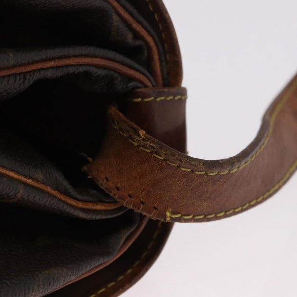 LOUIS VUITTON Monogram Saumur 35 Shoulder Bag M42254 LV Auth 184676