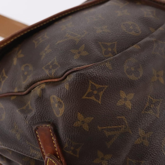 LOUIS VUITTON Monogram Saumur 35 Shoulder Bag M42254 LV Auth 184676