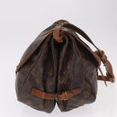 LOUIS VUITTON Monogram Saumur 35 Shoulder Bag M42254 LV Auth 184676-4