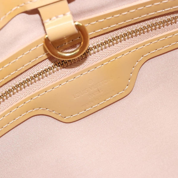 LOUIS VUITTON Vernis Wilshire PM Hand Bag Rose Flow Lantern M91642 Auth 184679