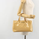 LOUIS VUITTON Vernis Wilshire PM Hand Bag Rose Flow Lantern M91642 Auth 184679-25