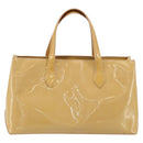 LOUIS VUITTON Vernis Wilshire PM Hand Bag Rose Flow Lantern M91642 Auth 184679-2