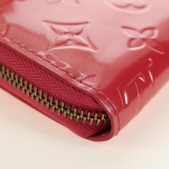 LOUIS VUITTON Vernis Zippy Wallet Wallet Fran Boise M9147F LV Auth 184680V