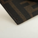 FENDI Zucca Canvas Best Friends Forever Coin Purse Brown Black Auth 184682M-15