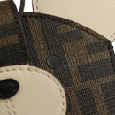 FENDI Zucca Canvas Best Friends Forever Coin Purse Brown Black Auth 184682M-20