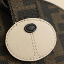 FENDI Zucca Canvas Best Friends Forever Coin Purse Brown Black Auth 184682M-21