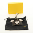 FENDI Zucca Canvas Best Friends Forever Coin Purse Brown Black Auth 184682M-12