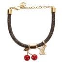LOUIS VUITTON Monogram Cherry Bracelet M8977Z LV Auth 184683SAM-6