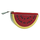 HERMES Watermelon Coin Purse Leather Red Auth 184685M-1