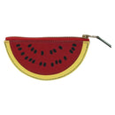HERMES Watermelon Coin Purse Leather Red Auth 184685M-3