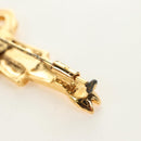 CHANEL Mademoiselle Brooch metal Gold Tone CC Auth 184687V-10