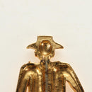CHANEL Mademoiselle Brooch metal Gold Tone CC Auth 184687V-9