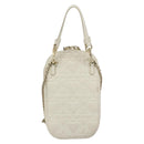 Christian Dior Heart Cannage Chain Shoulder Phone Leather White Auth 184688A-2