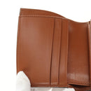 CELINE Triomphe Wallet Denim Blue Gold Auth 184693M-17
