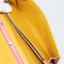 Miu Miu Matelasse Chain Shoulder Bag Leather Pink Silver Auth 184694-22