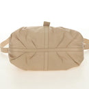BVLGARI Chandra Hand Bag Leather 2way Beige Gold Auth 184697A-5