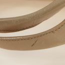 BVLGARI Chandra Hand Bag Leather 2way Beige Gold Auth 184697A-9