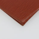 LOUIS VUITTON Epi Jena Clutch Bag Brown M52723 LV Auth 184698-16